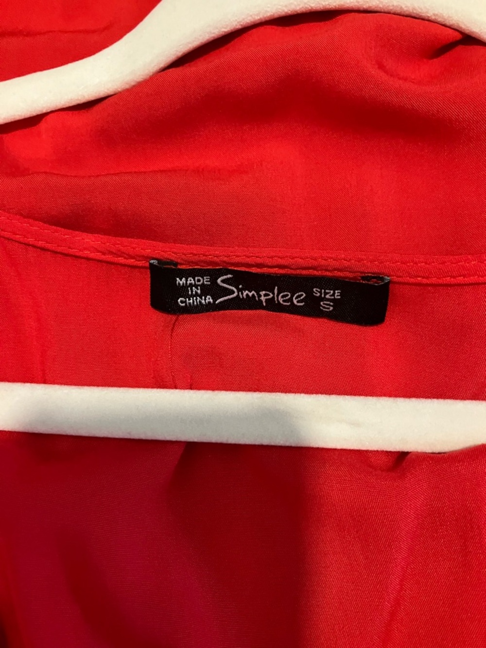 Simplee Apparel Red Wrap High-Low Maxi Dress - Picture 3 of 3